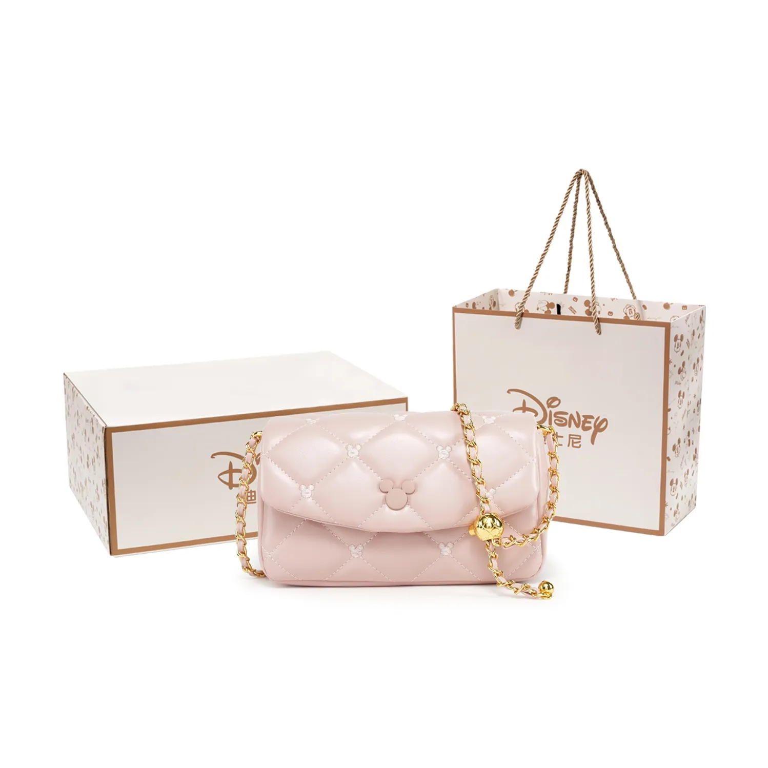 Disney Mickey Series ПУ (полиуретан) Сумка через плечо Маленькая Женская Розовая