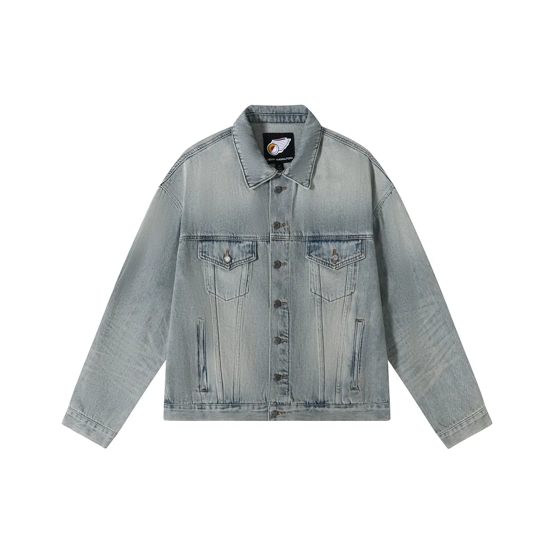JEFF HAMILTON Denim Jacket Unisex Blue