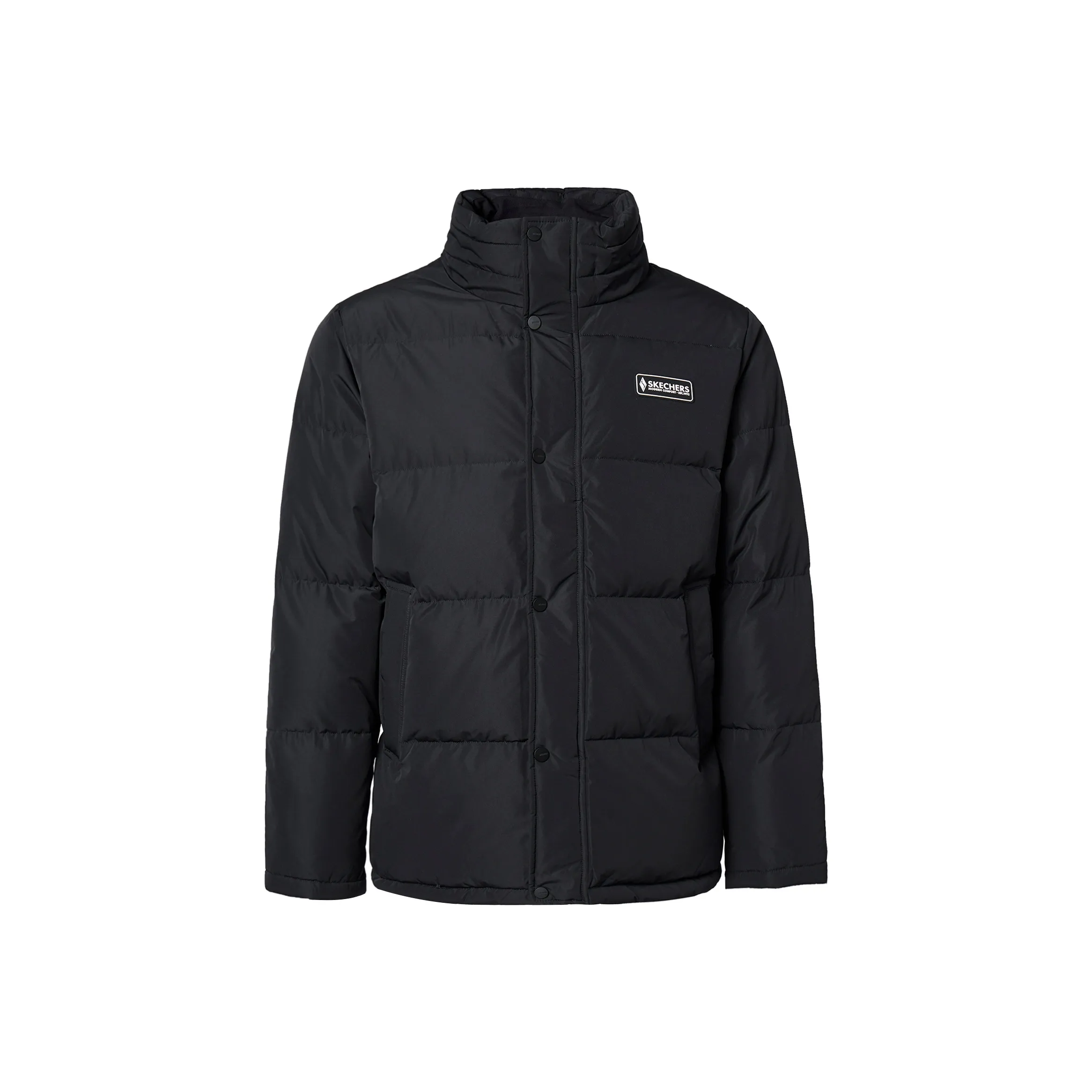 Skechers Пуховик Мужской Темно-Черный