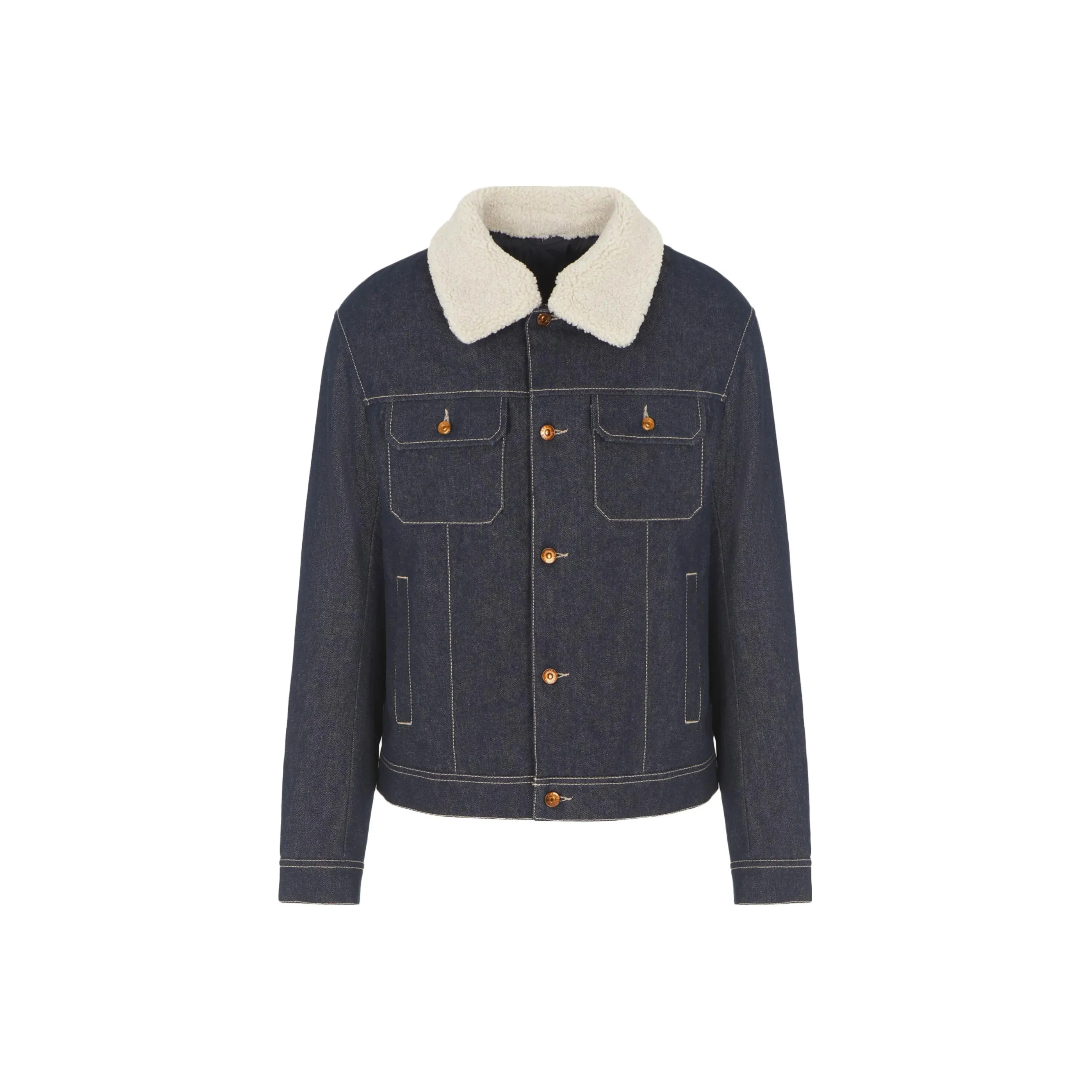 ARMANI EXCHANGE Puffer Jacket Men's Denim Blue