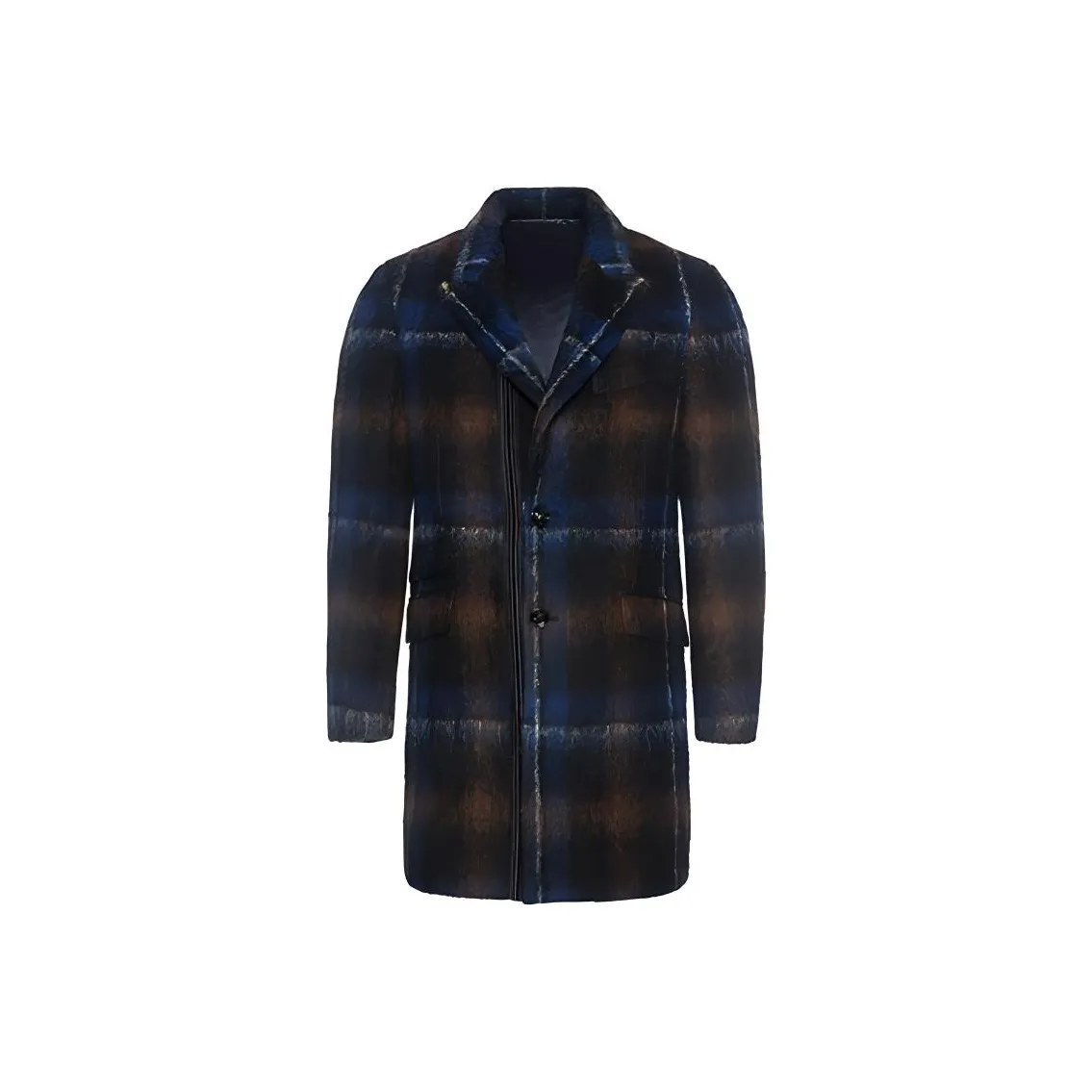 LIU·JO UOMO Мужское пальто в синем клетчатом узоре