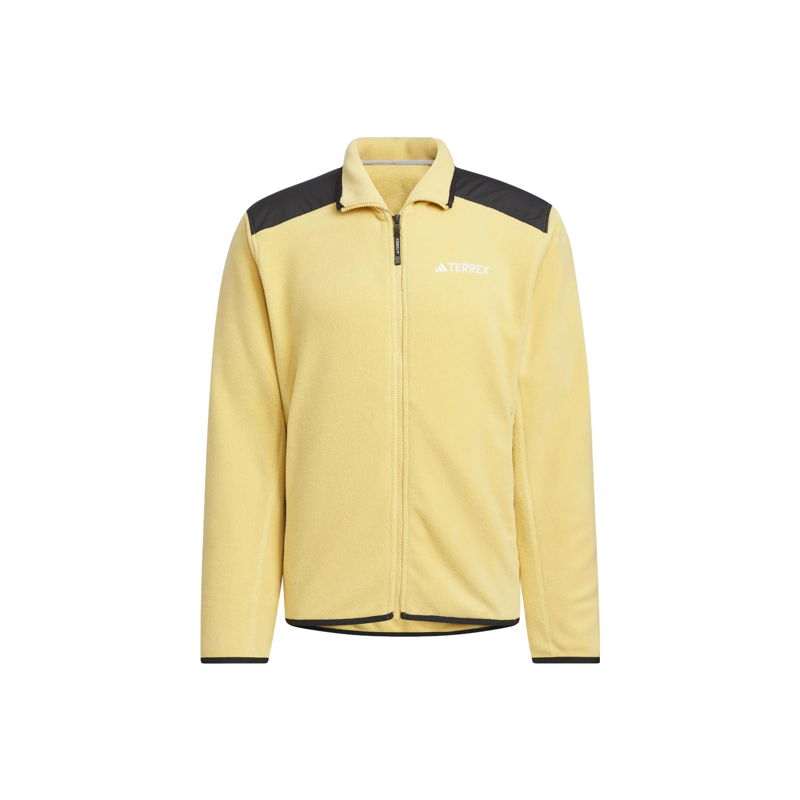 Adidas Full Zip Polar Fleece Куртка Velvet Feel Куртка Мужская Light Yellow