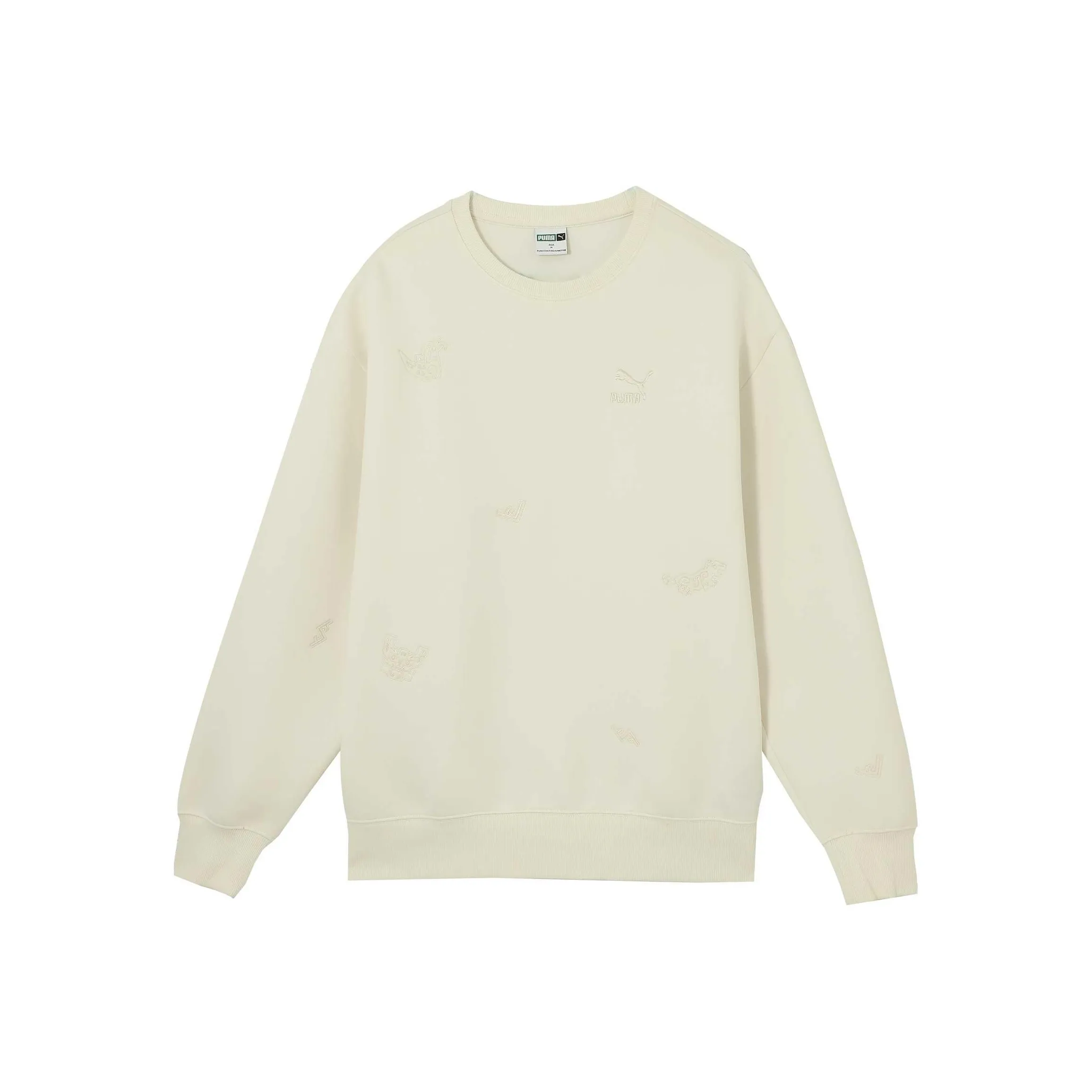 PUMA BZ GRAPHICS CREW DK Sweatshirt Unisex White