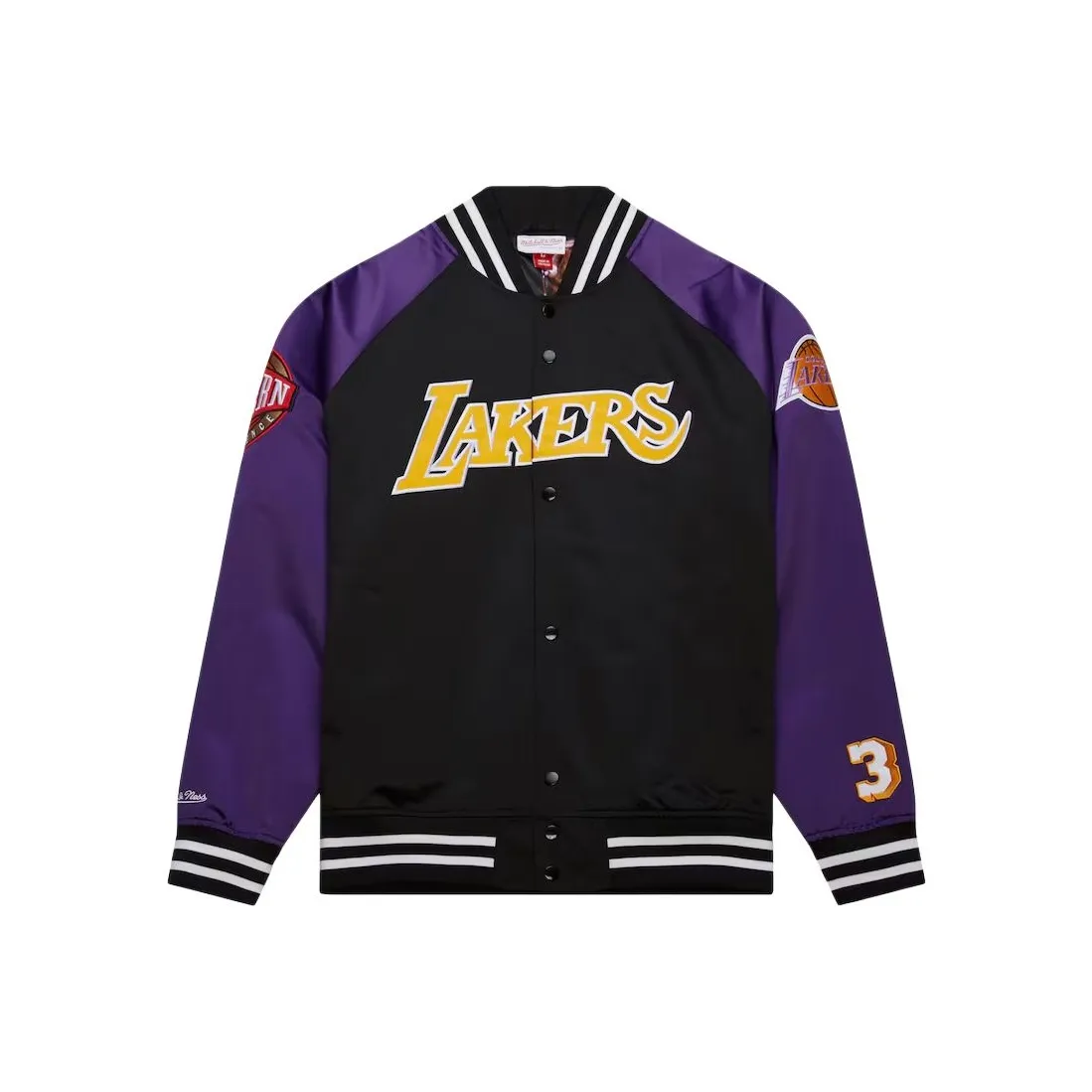 MITCHELL NESS Куртки и пальто Мужской Черный Фиолетовый