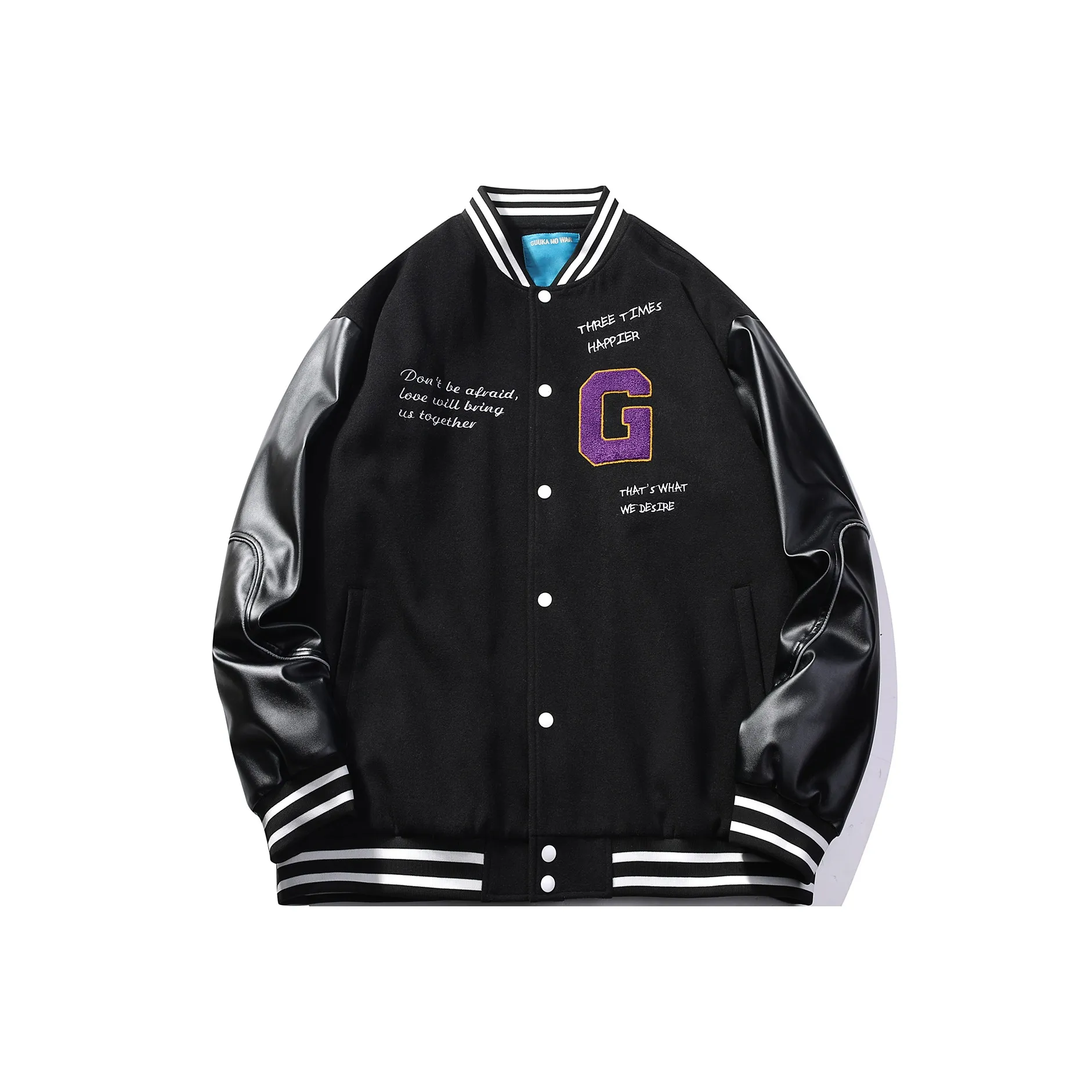 Guuka Бейсбольная куртка Унисекс Черный