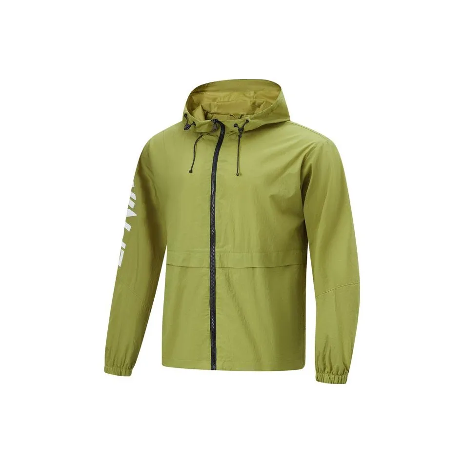 LiNing Fitness Series Breathable And Waterproof Sun Protection Clothing Men's Moss Green