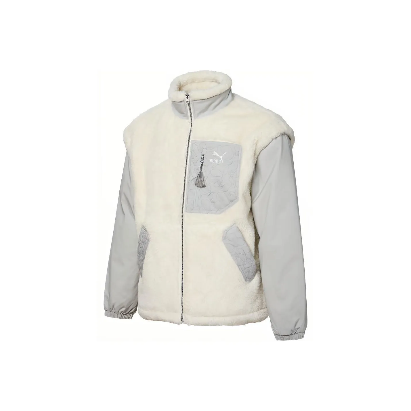 PUMA Белый Мужской Бархатные куртки