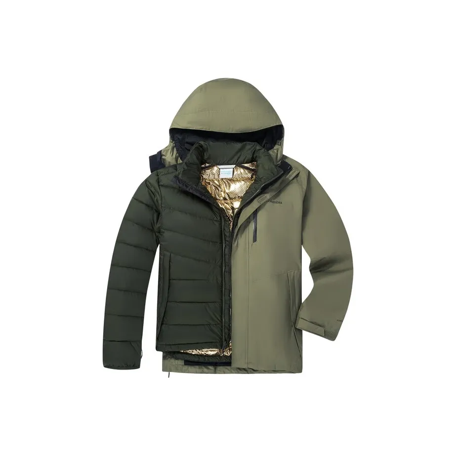 Columbia UV Protection Warm Windbreaker Jacket Men's Green