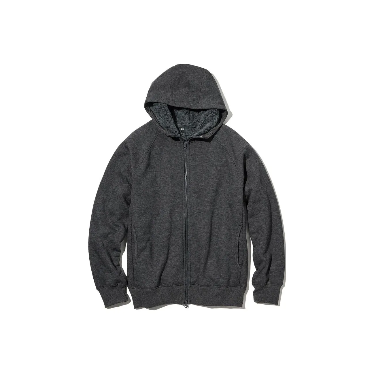 UNIQLO Хлопковый пуховик унисекс темно-серый