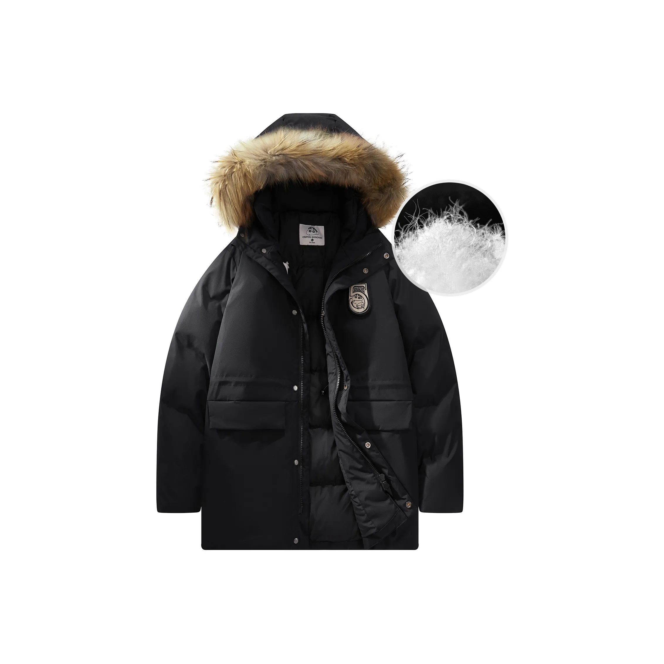 Crayon Shinchan Пуховик Пальто Унисекс