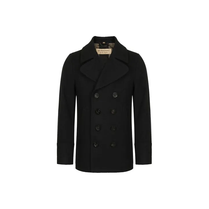 Burberry Coats Men's Blue Black