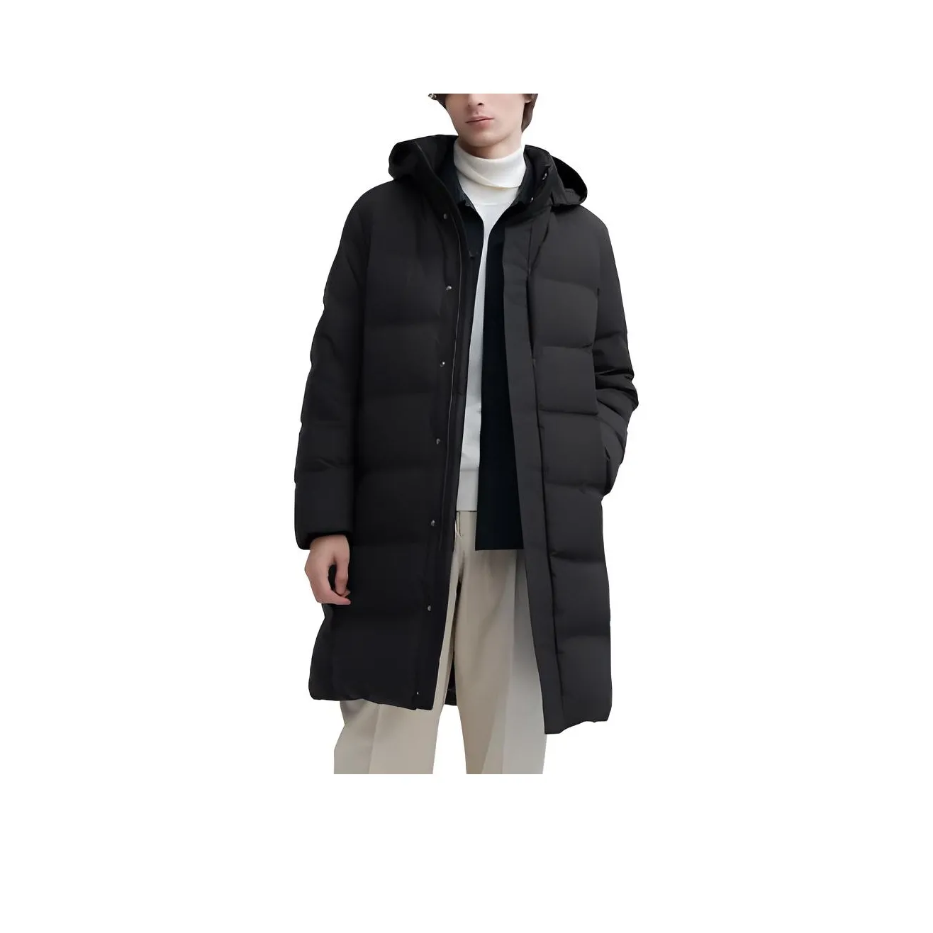 UNIQLO Янтарь Черный Мужской Пуховик