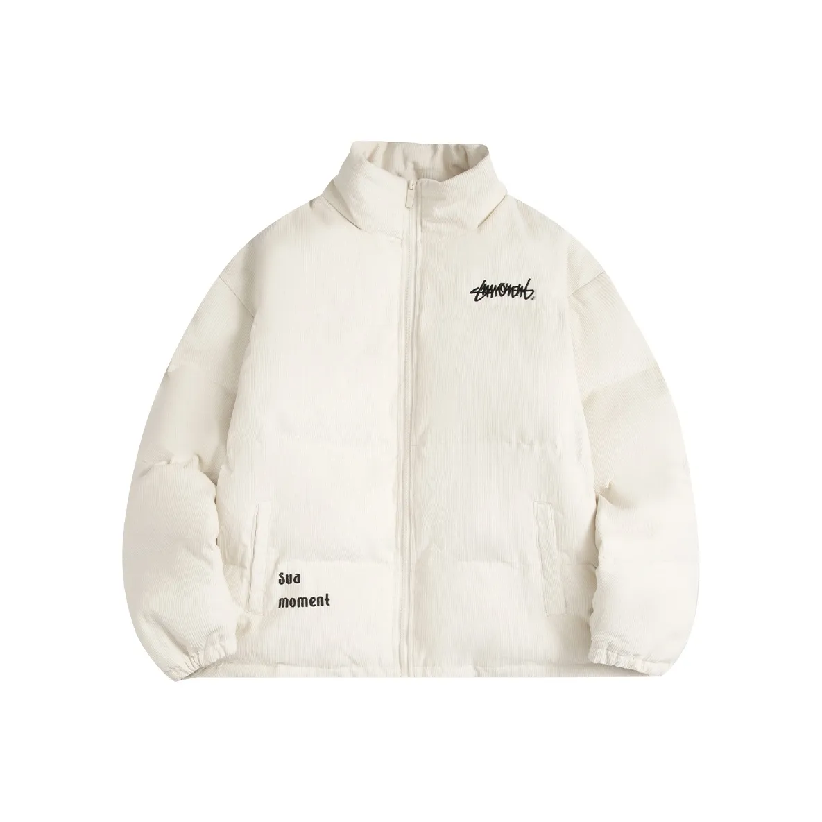 Suamoment Пуховик для мужчин белый утиный пух термическое пальто винтажный унисекс