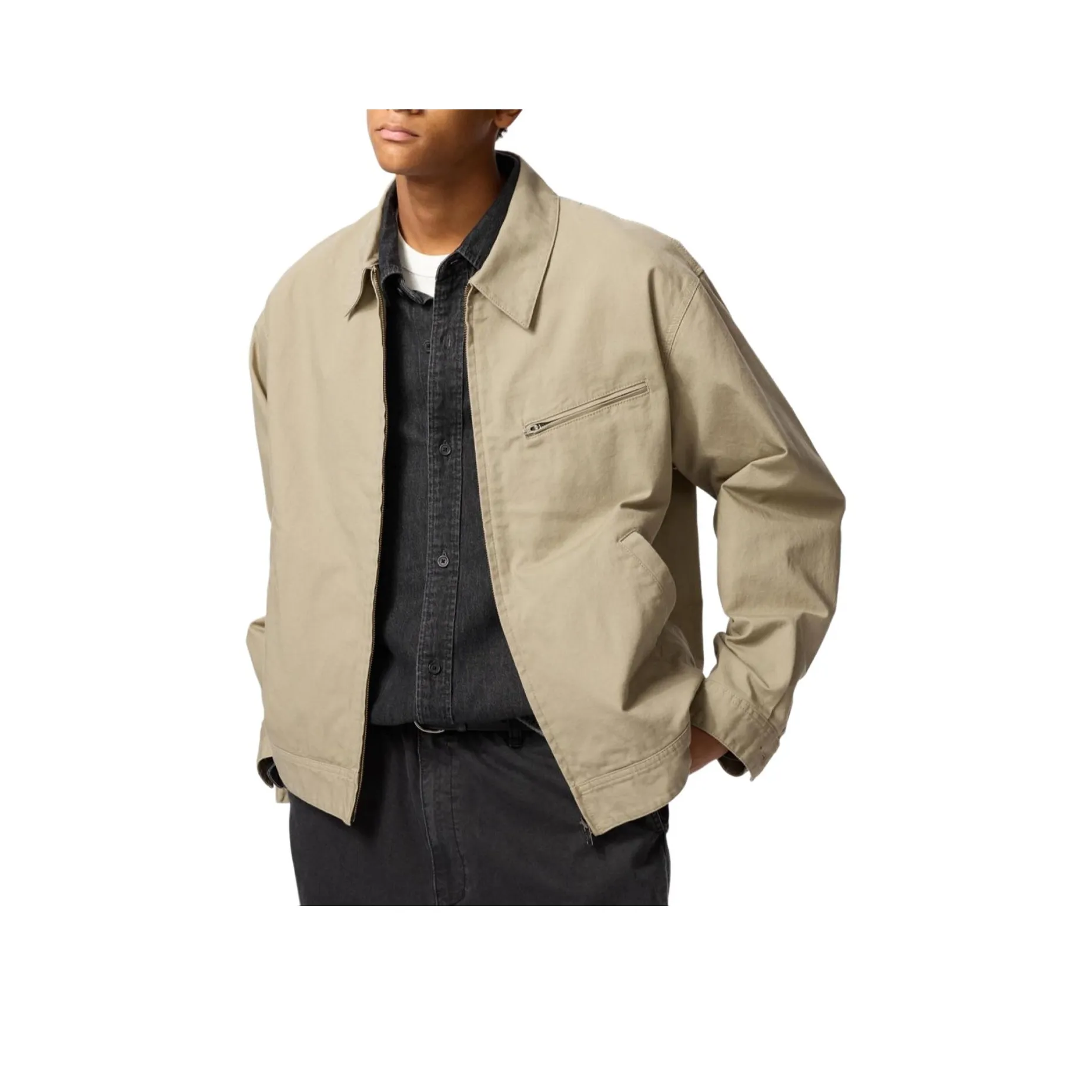 UNIQLO Jackets Neutrals Coats Men's Dark Beige