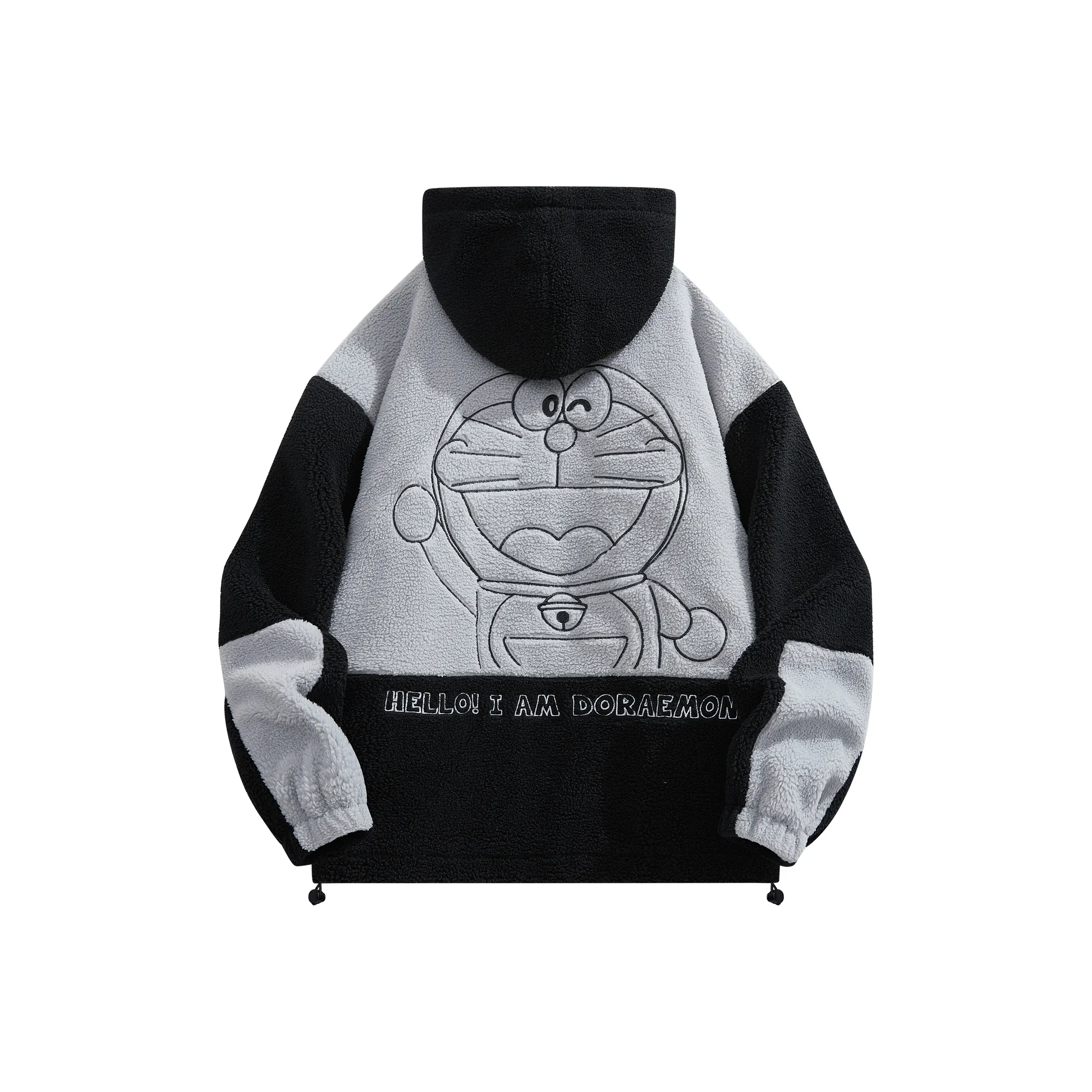 DoraemonA Velvet Feel Coat Unisex White ДораэмонA Вельвет Feel Пальто Унисекс Белый