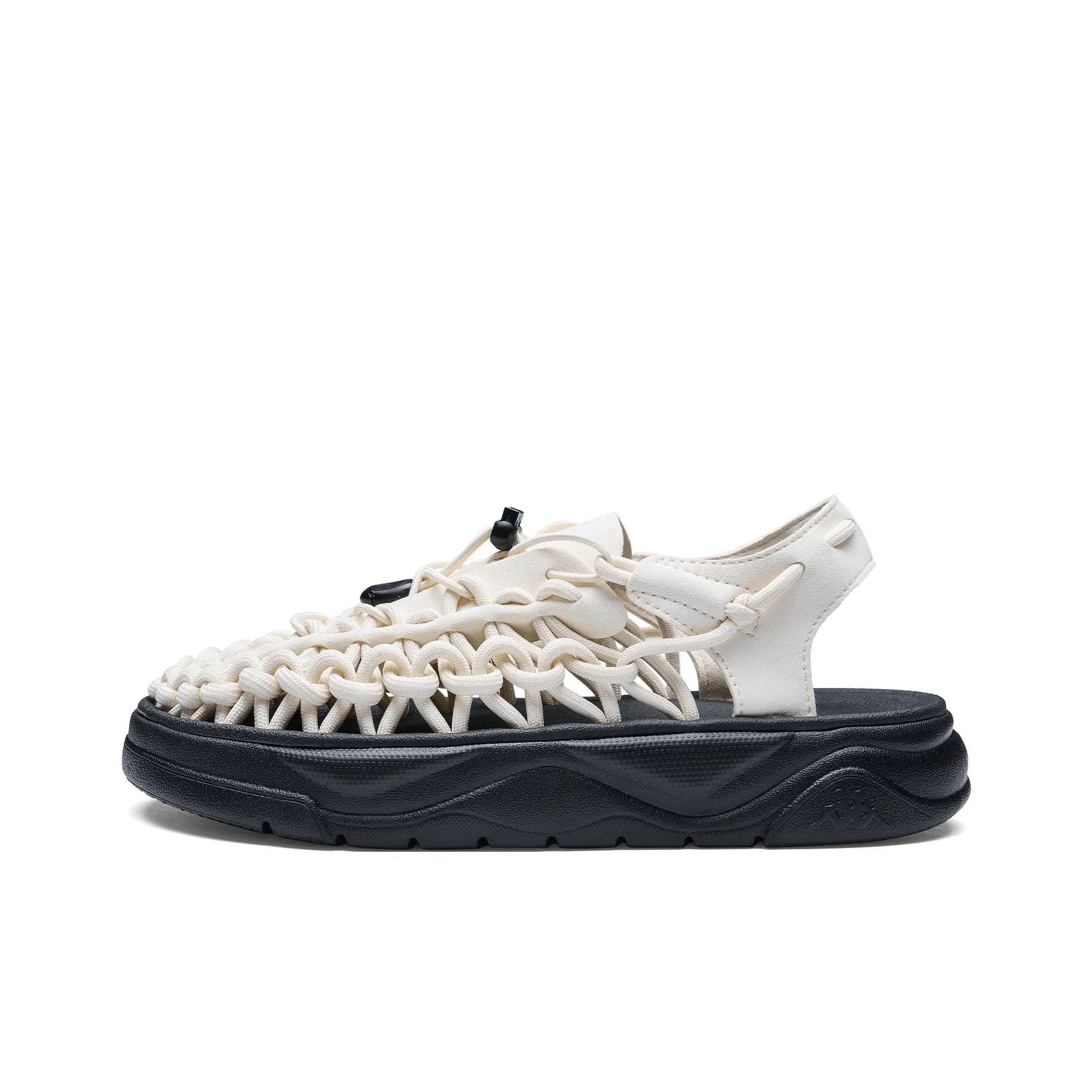 Kappa Back to Back Slip Resistant Breathable Abrasion Resistant River Trekking Shoes Unisex Black White