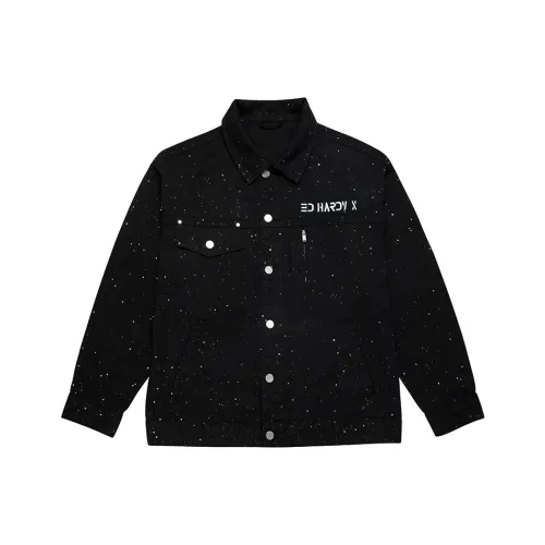 ED HARDY X Черный Унисекс Джинсовые куртки