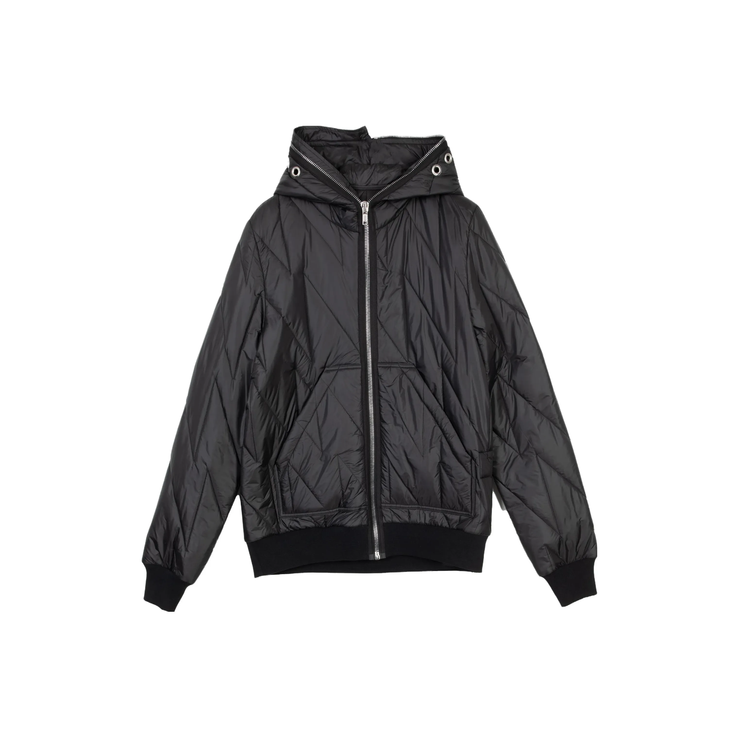 RICK OWENS Drkshdw Gimp Quilted Hooded Jacket