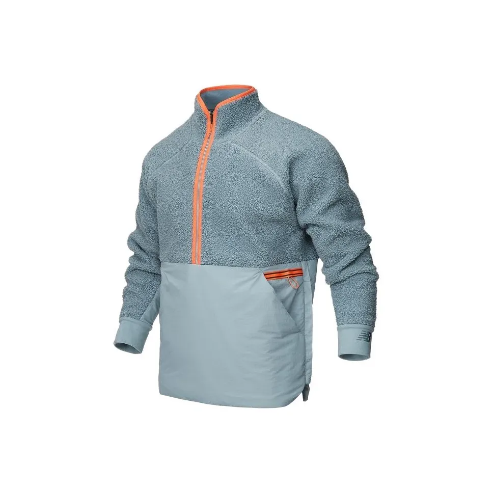 New Balance совместный бренд Бархат Feel Куртка Мужская Светло-Серый