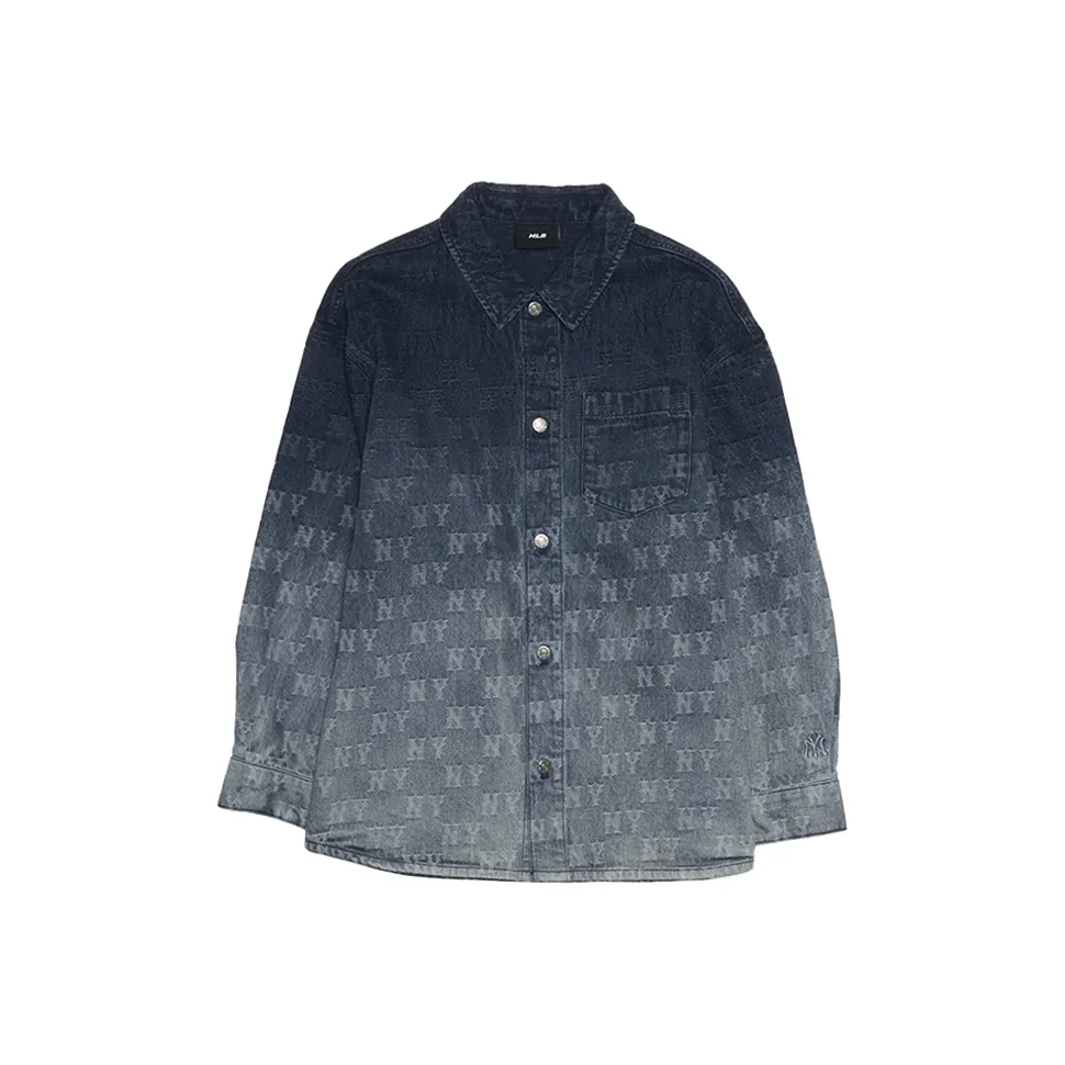 MLB New York Yankees Denim Jacket Unisex Dark Marine Blue