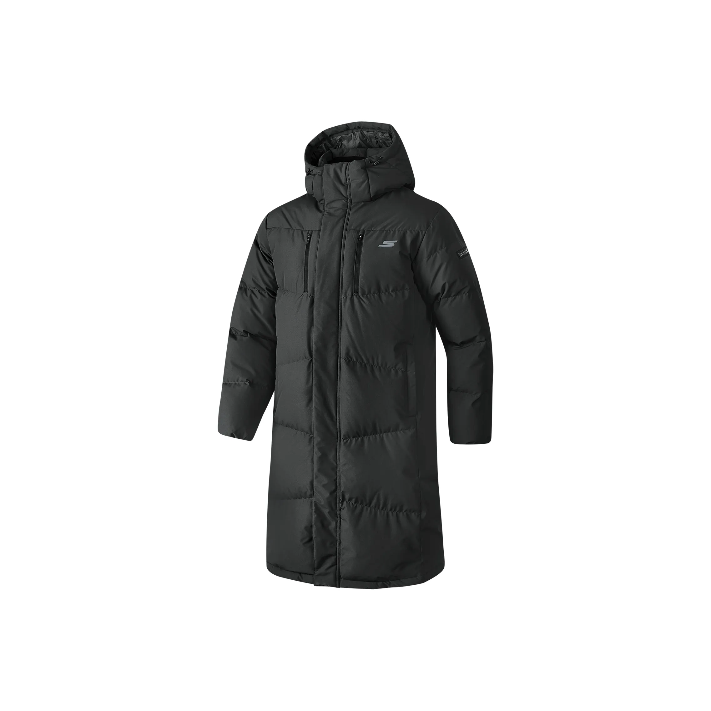 Skechers Basic Sports Series Угольный Черный/0018 Мужской Пуховик