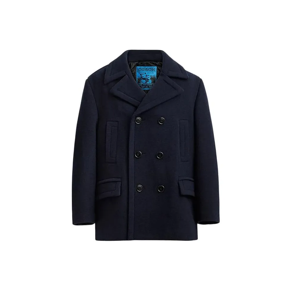 COACH SS24 Пальто Мужское Морской Синий