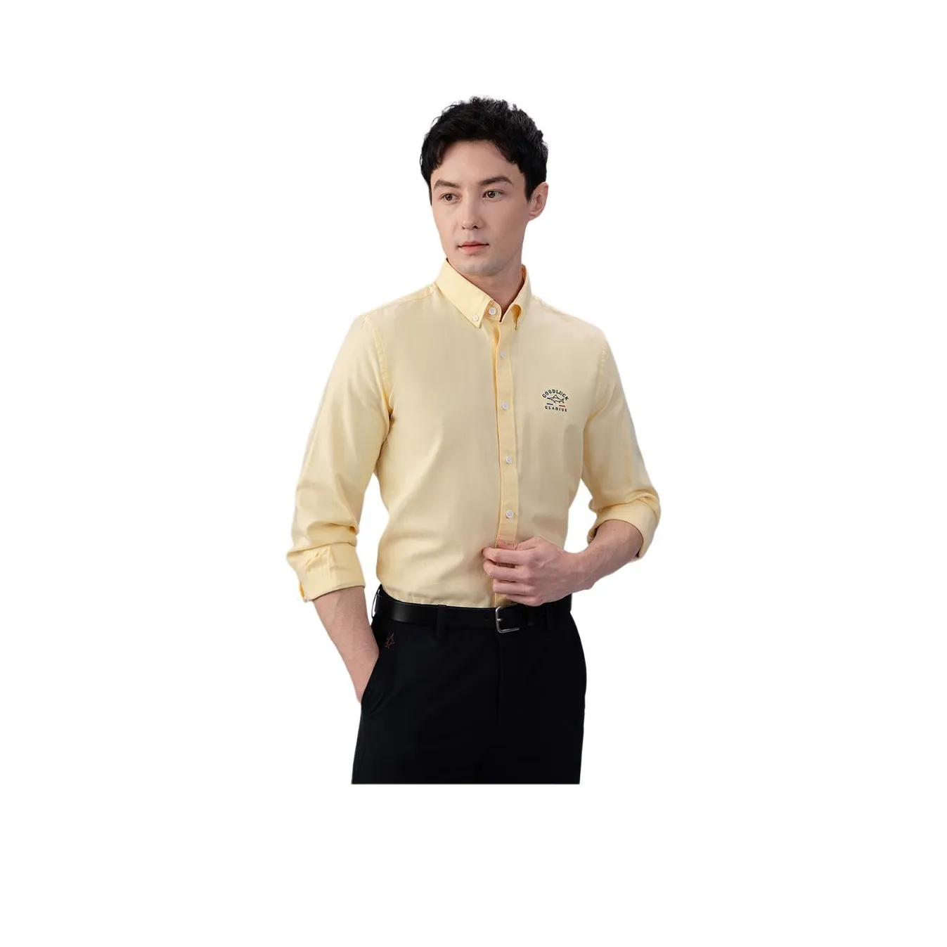 GOOD LUCK GLADIUS Рубашка Мужская Светло-Желтая