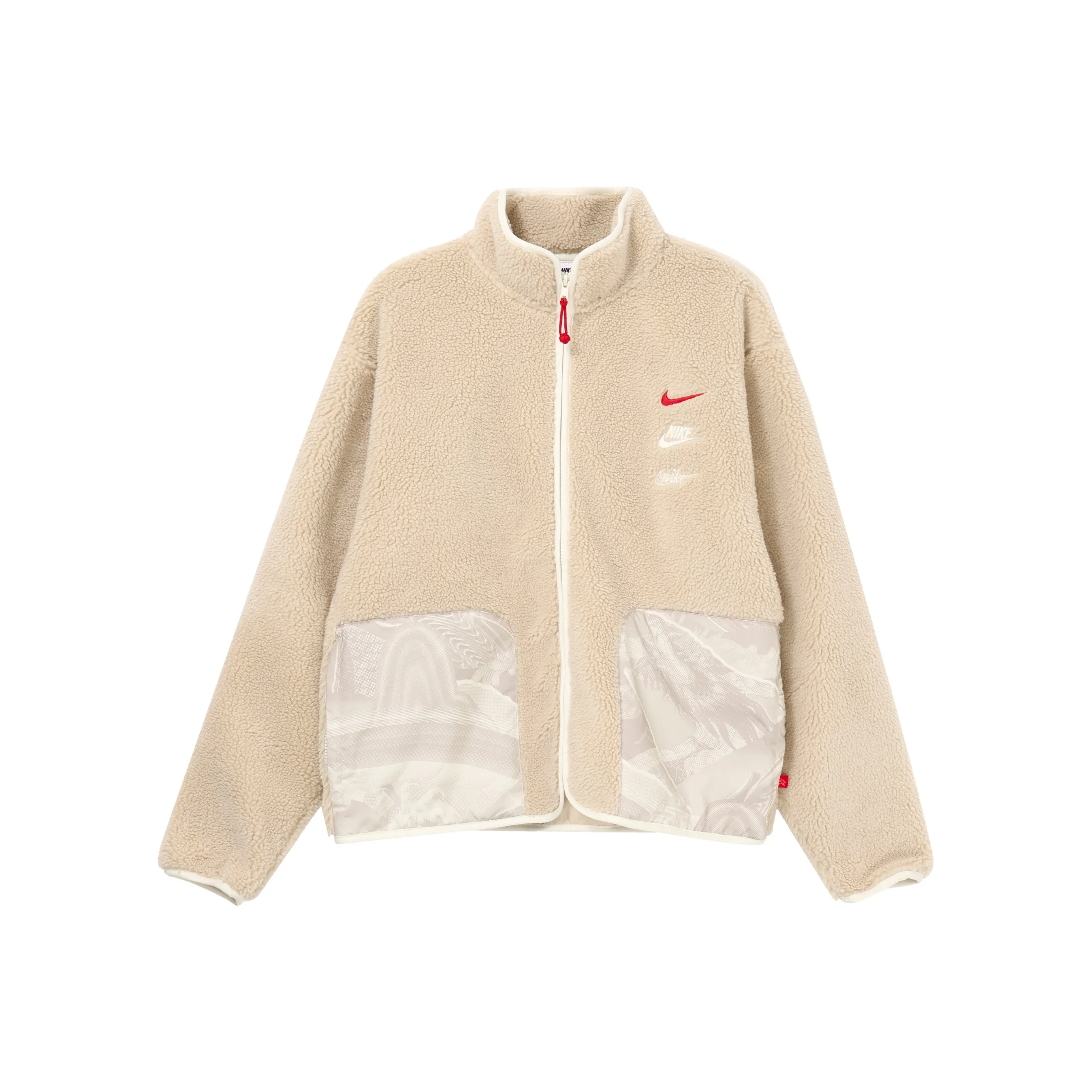 Nike Velvet feel Coat Men's Beach White