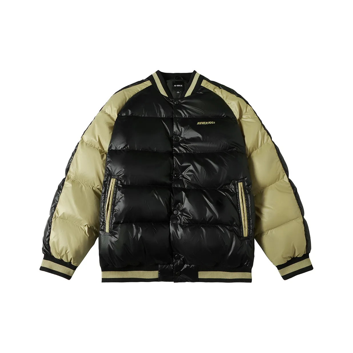 N MAX Down Jackets Men's Black & Green Bean