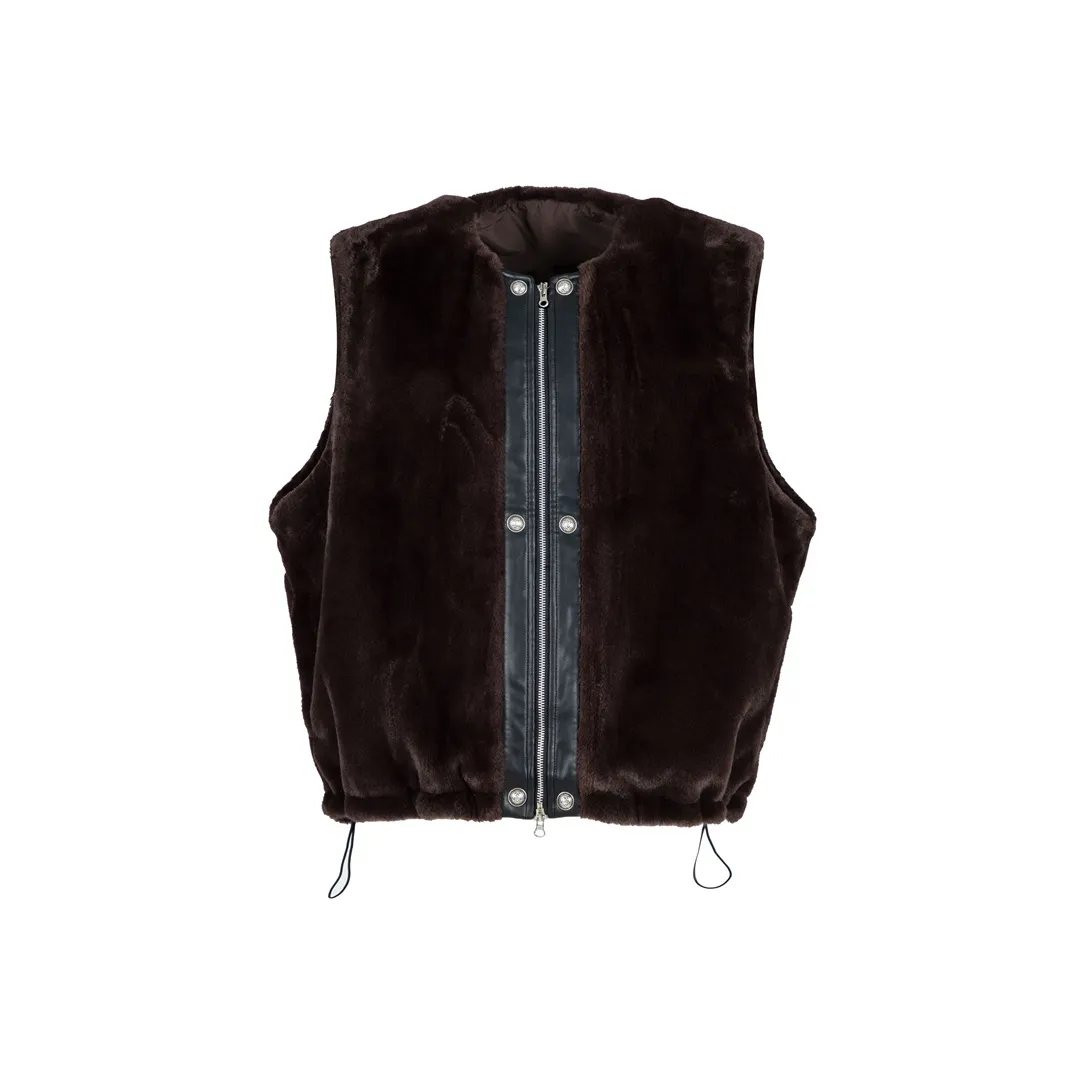 ORANGE DRAGON Vest Unisex Coffee