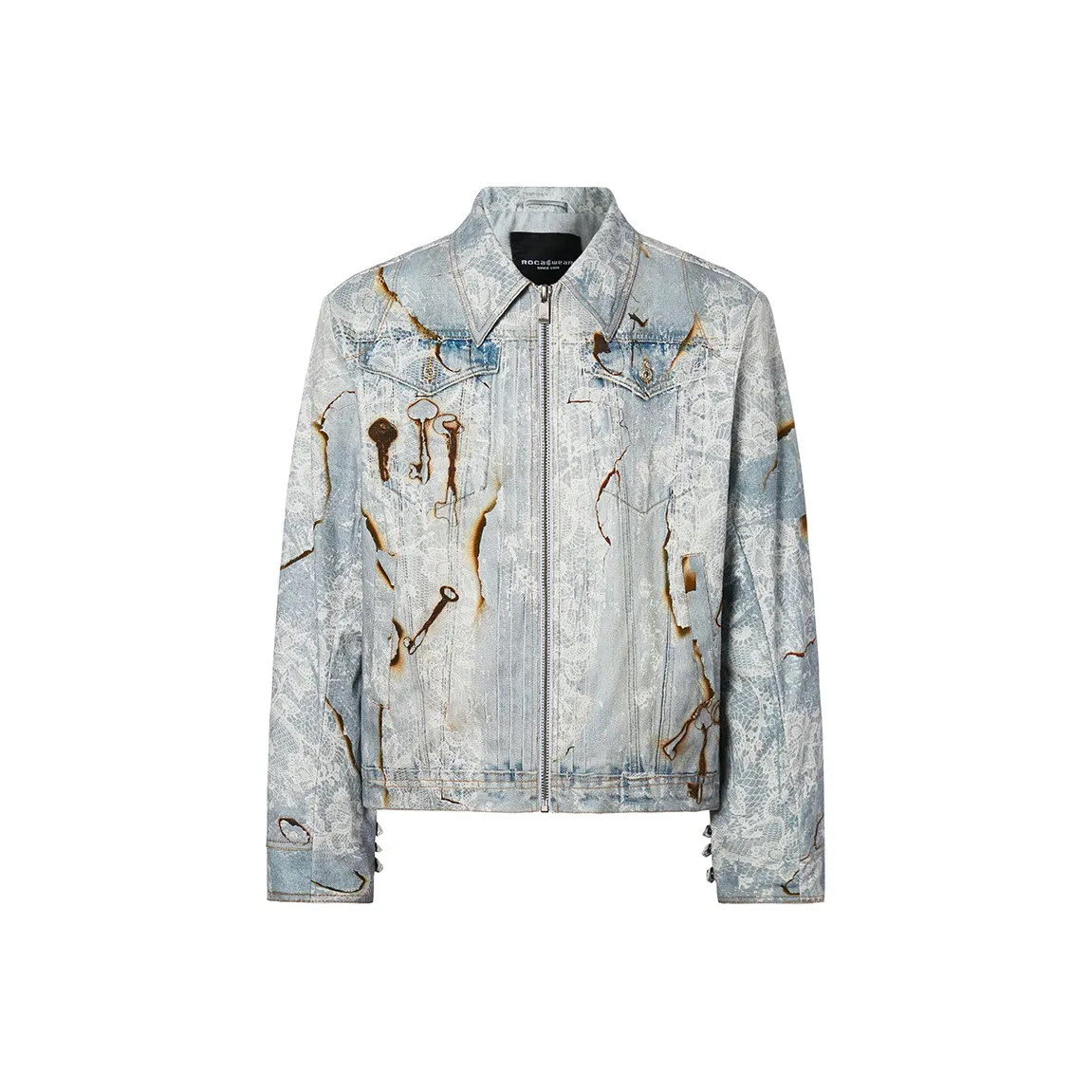 ROCAWEAR Denim Jacket Unisex Light Blue
