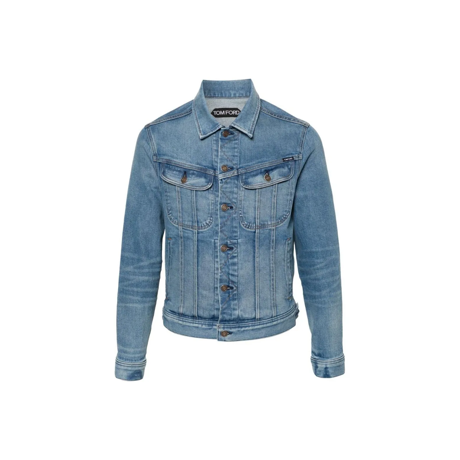 TOM FORD Logo Patch Denim Jacket