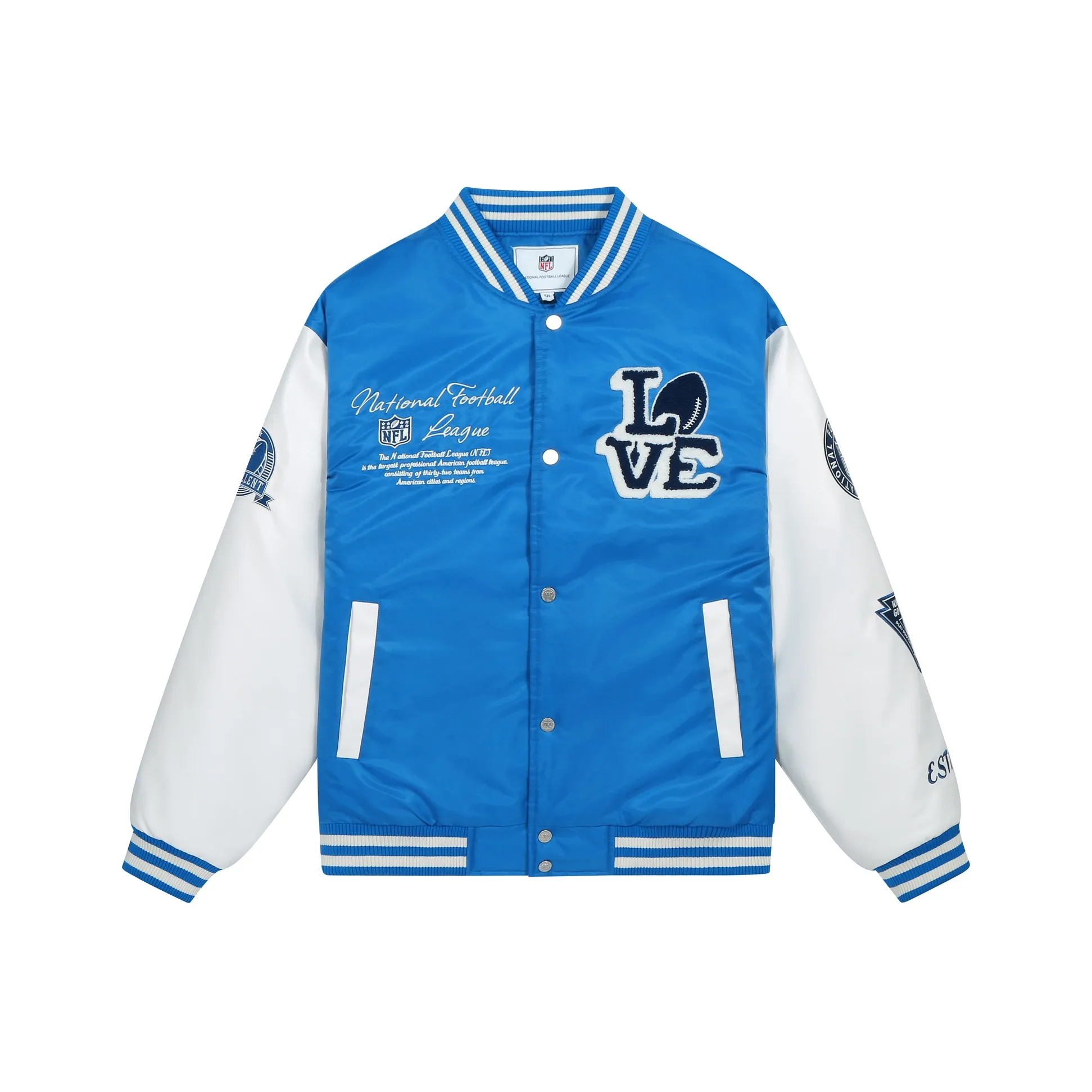 NFL Королевский синий Унисекс Объёмные куртки (пуфы)