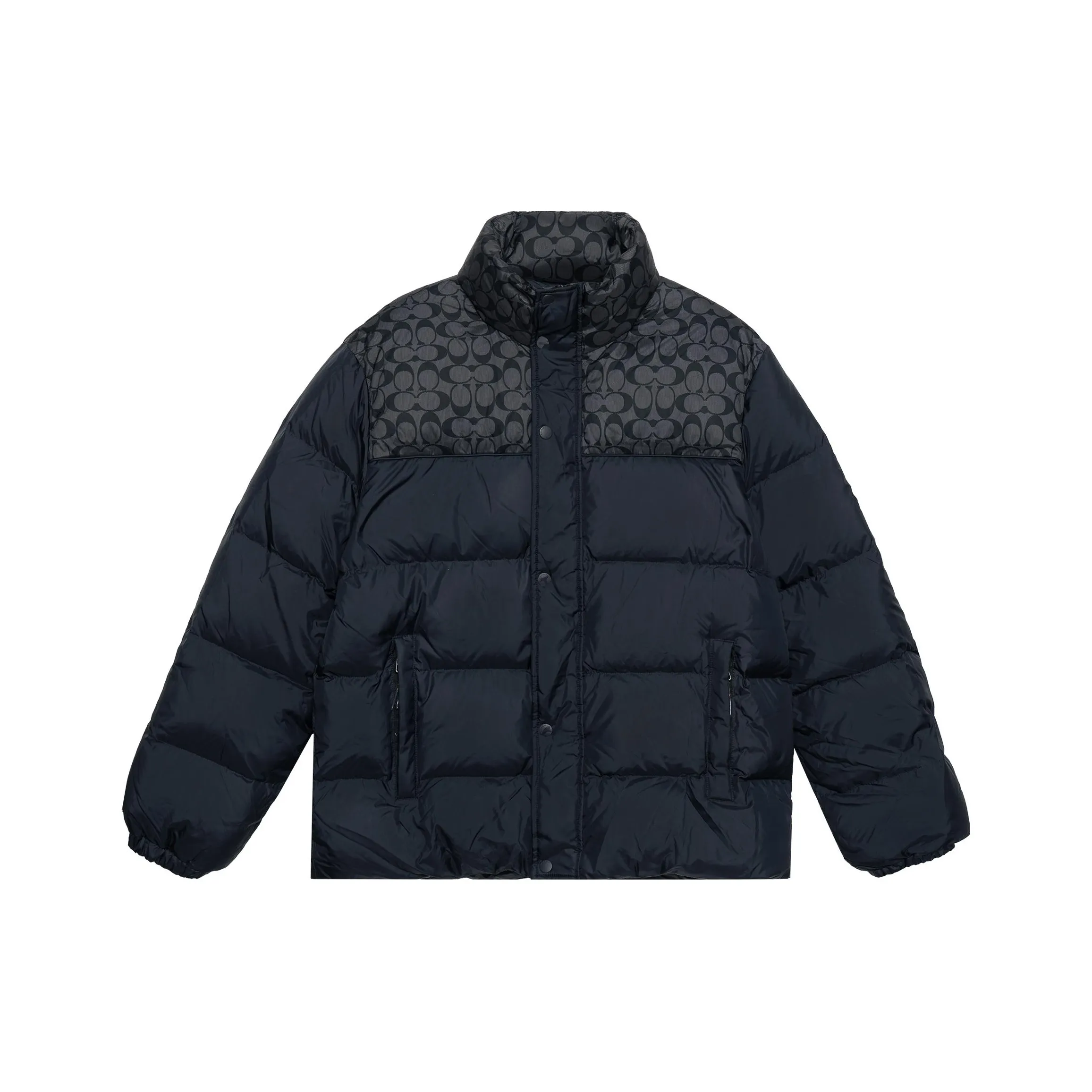 COACH FW22 Down Jacket Men's Navy Blue