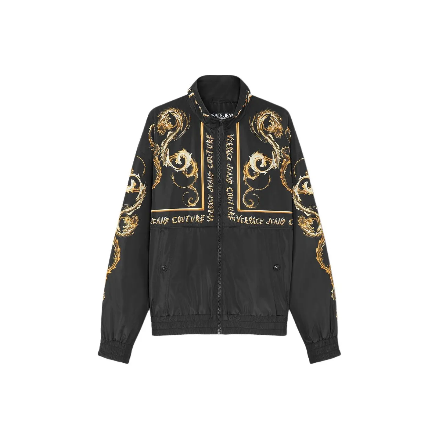 VERSACE JEANS COUTURE SS24 Куртки и Пальто Мужской Черный