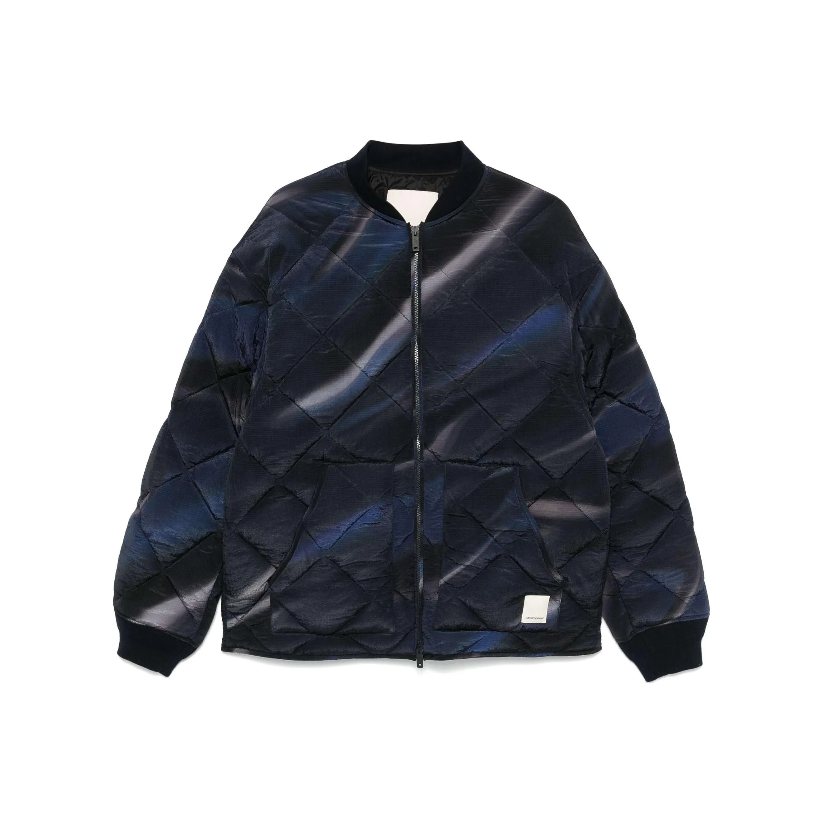 EMPORIO ARMANI Spray Paint Effect Quilted Jacket