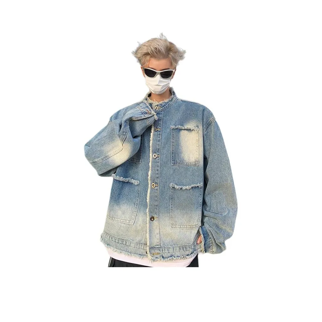 TONYKRZ Denim Jackets Unisex Blue