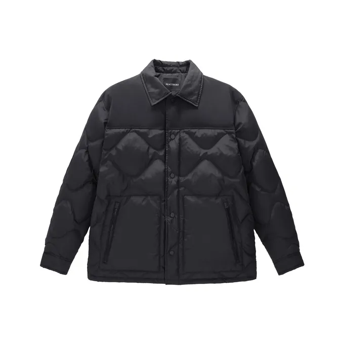 PEACEBIRD MEN Down Jacket Unisex Black