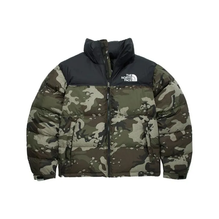 Versatile for layering M'S 1996 Novelty Nuptse Jacket Khaki Men's Korea Version
