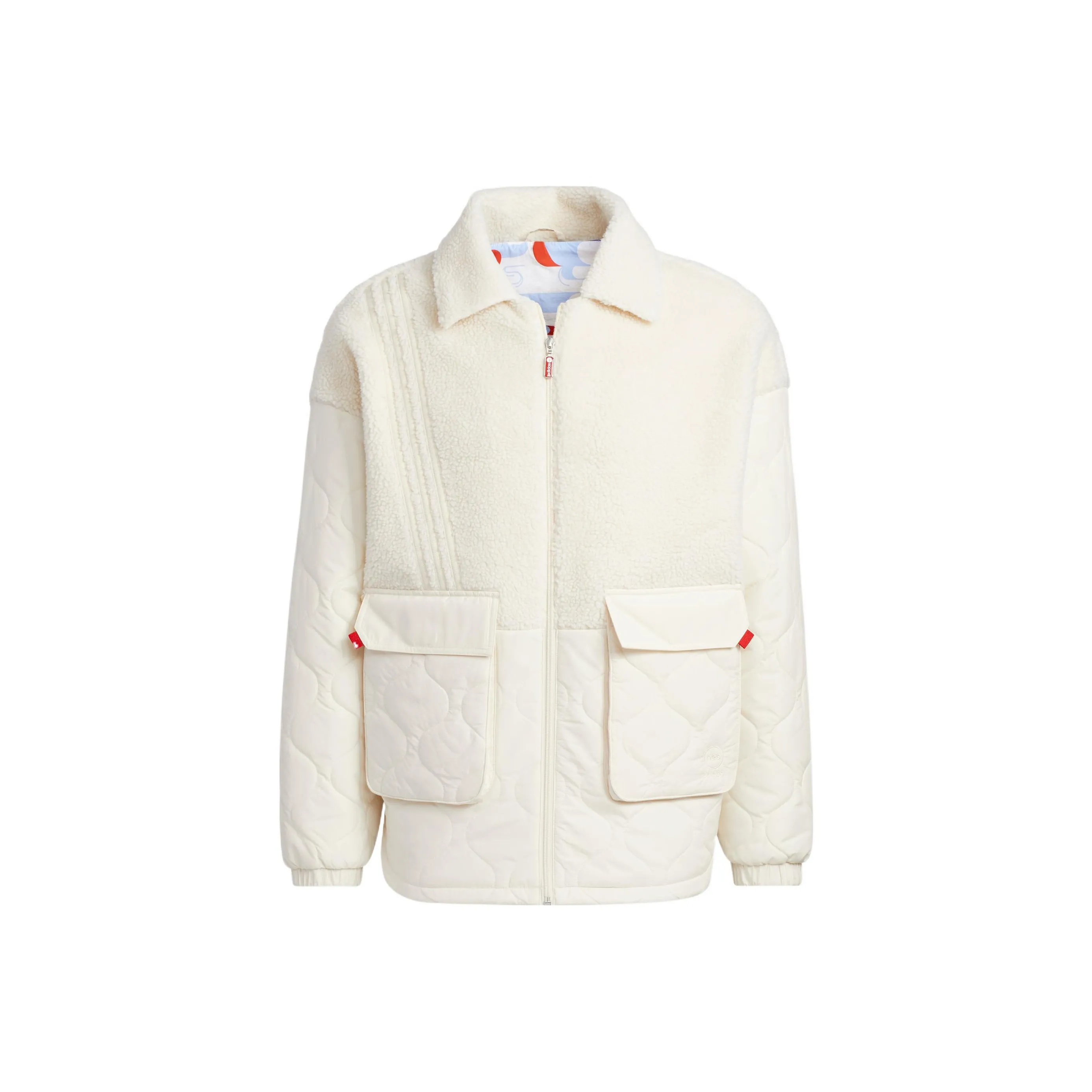 Adidas Чудесный белый Унисекс Объемные куртки (пуфы)