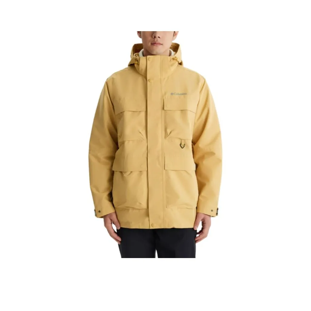 Columbia совместный бренд Transit водонепроницаемый и теплый ветровка мужская желтая