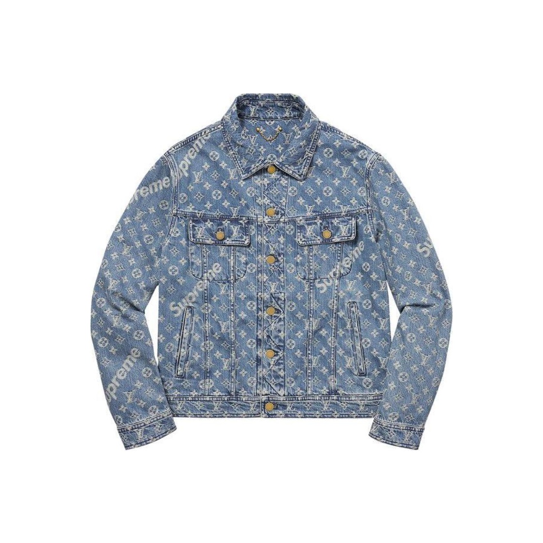 Louis Vuitton Supreme Denim Jacket Authenticity Check：Key