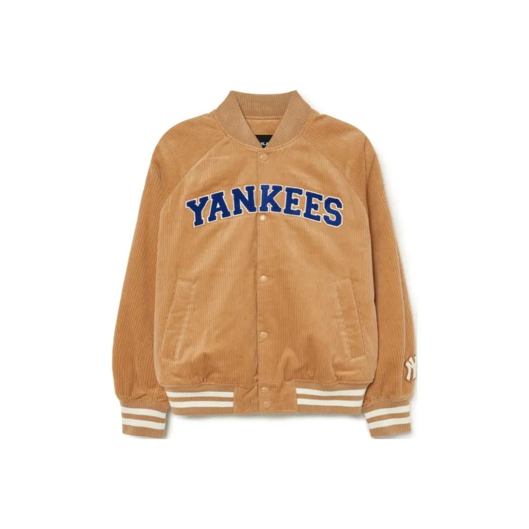 MLB Varsity Series Jacket Men's Beige Yellow