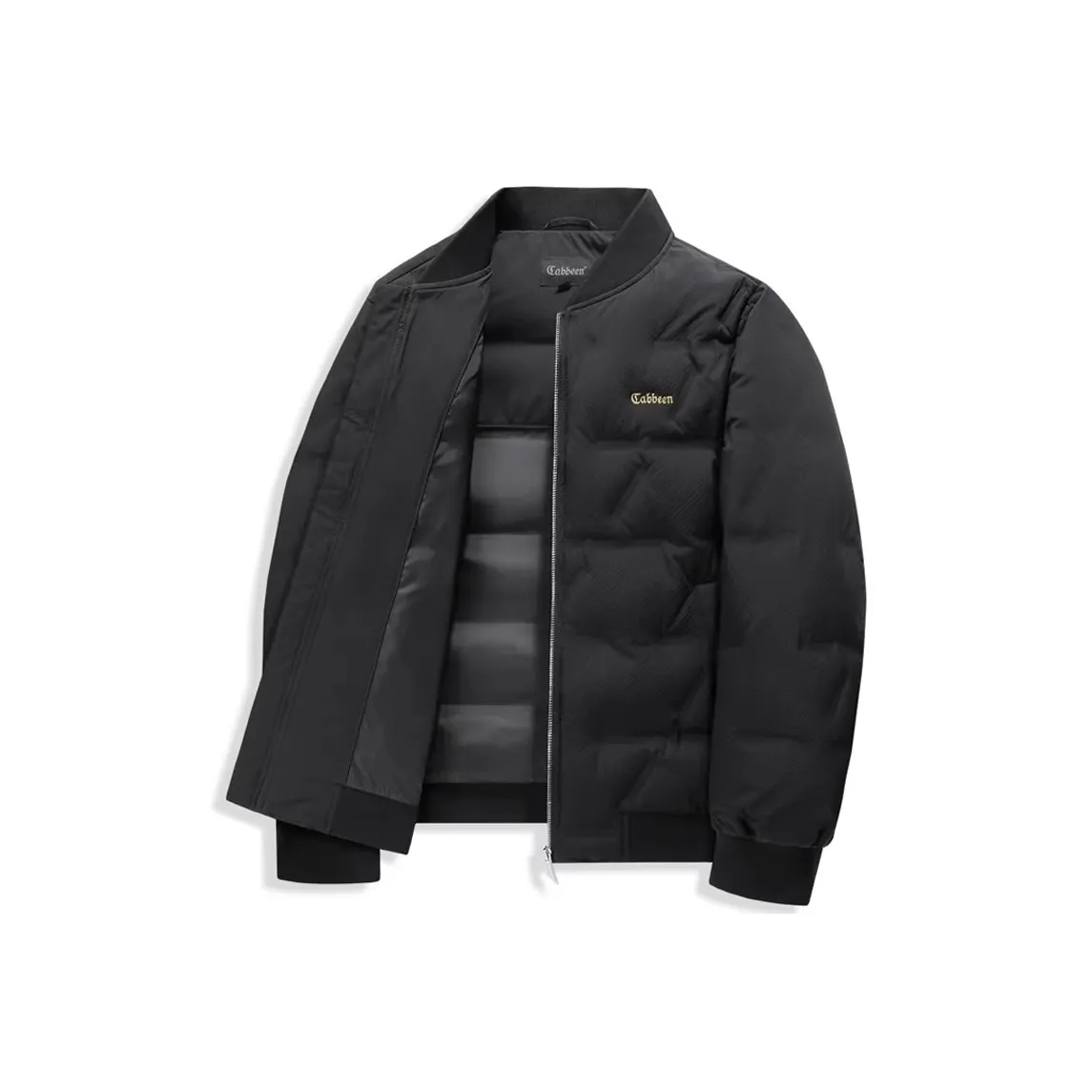 Cabbeen Осенний Зимний Пуховик Мужской Угольный Черный