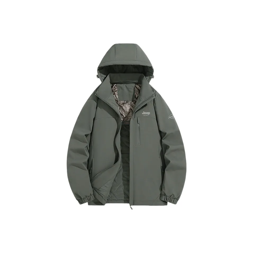 JEEP SPIRIT Городская жизнь Путешествие Коммутирование Водонепроницаемый Ветрозащитный Устойчивый к истиранию Термическая ветровка Мужской