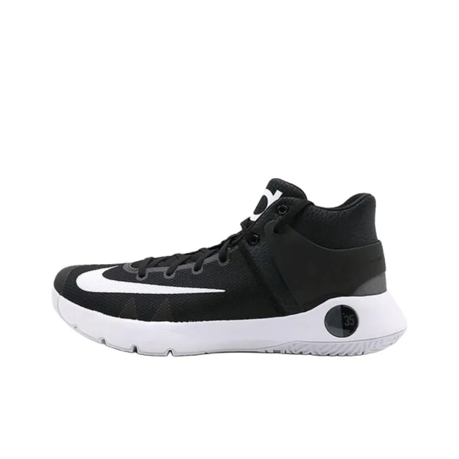 Nike KD Trey 5 IV Slip-resistant Abrasion-resistant MID Баскетбольные кроссовки Мужской Черный Белый