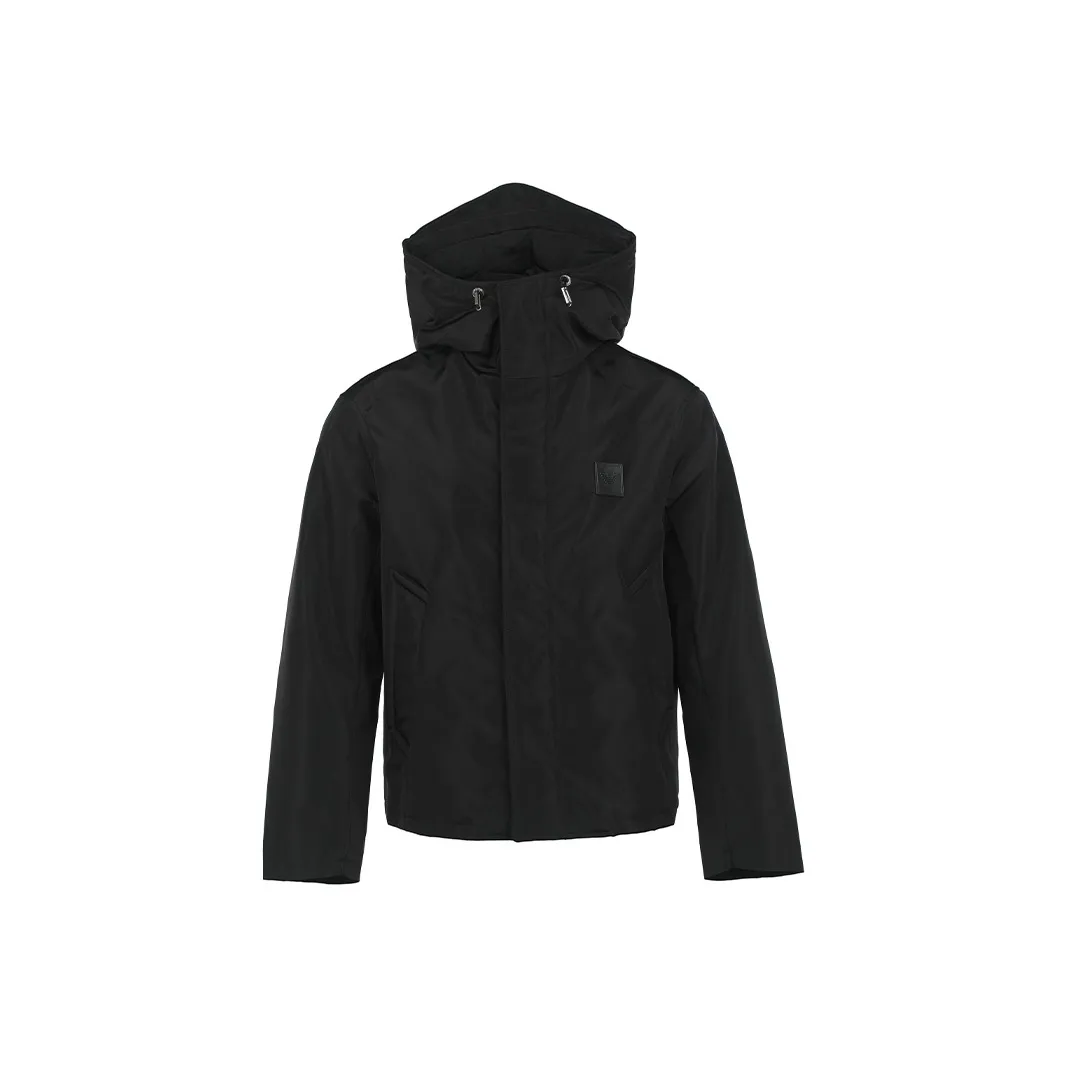 EMPORIO ARMANI FW22 Хлопковый пуховик Мужской Черный