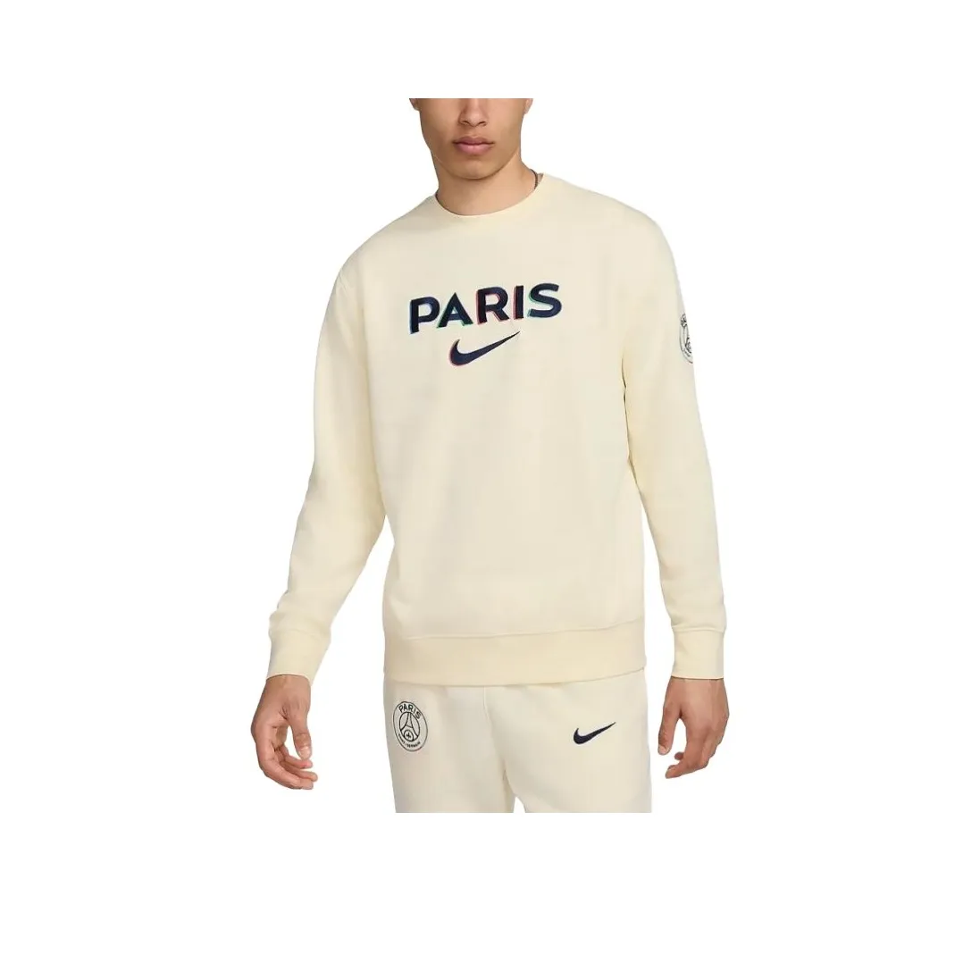 Nike Paris Saint Germain Club Толстовка Мужской Кокосовое молоко Полночь Морской синий