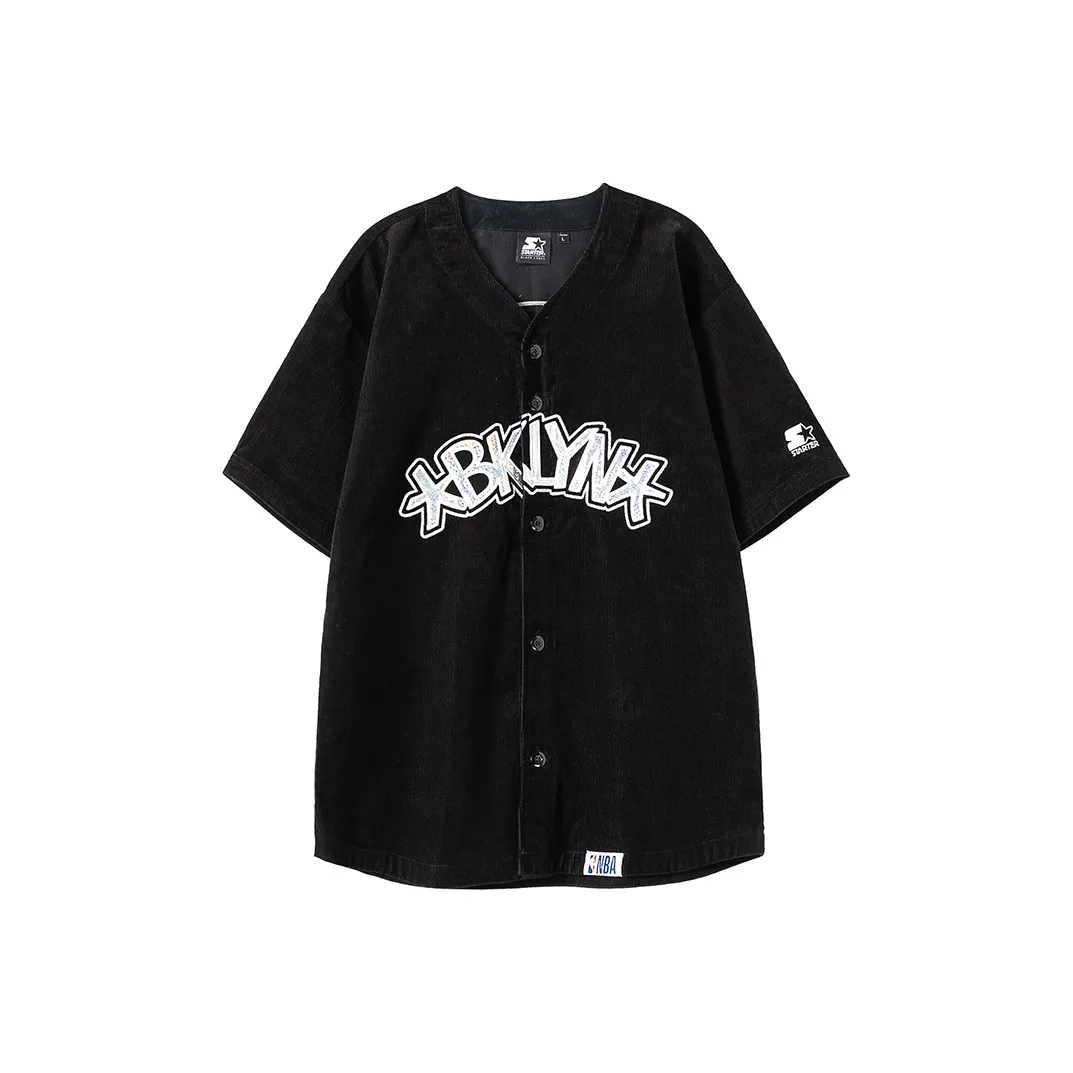 Nba X STARTER Baseball Jerseys Unisex Black
