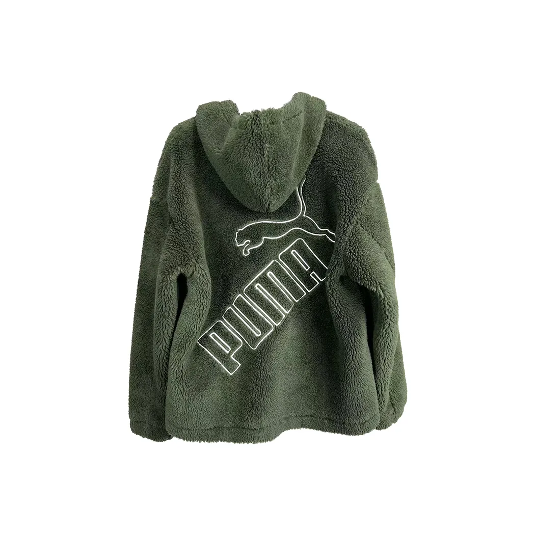 PUMA Velvet Feel Куртка Унисекс Зеленый